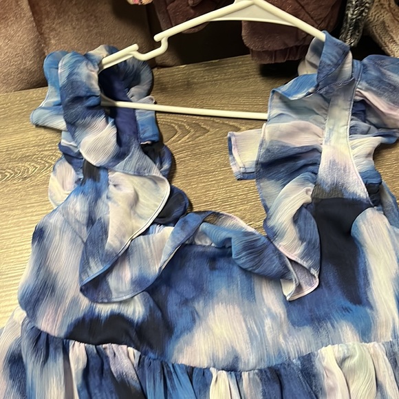 Banana Republic Empire Waist Maxi Dress Sz Medium - Picture 4 of 6